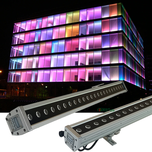 24pcs SMD LED DMX512 RDM Bouton tactile Lumière de scène 4/9 canaux Contrôle ponctuel Résistant à l'eau Montage mural Laveurs muraux extérieurs - Product Image 1
