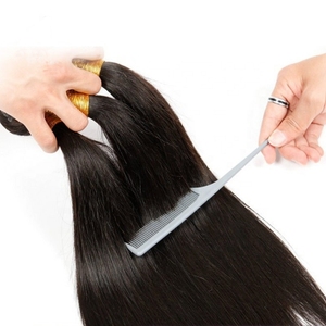 Extensiones de cabello humano virgen brasileño, 100% visón, venta al por mayor, cabello virgen brasileño, cutícula alineada sin procesar, muestra gratis - Product Image 5