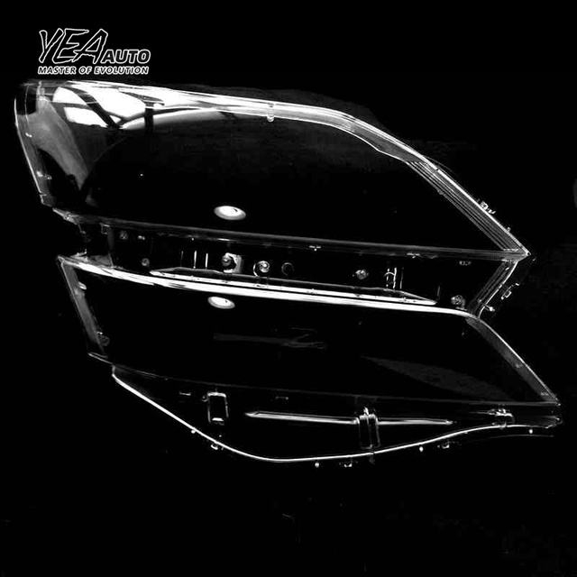 YEA AUTO Car Headlight Cover Headlight Glass Lens Glass for toyota Vellfire Lens Cover 2008-2014 PC Lampshade clear Shell