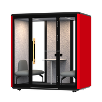 Cabine de bureau modulaire portable Comine, insonorisée et acoustique, pour hôtel et entrepôt, environnements de travail flexibles