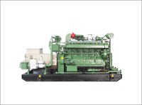 Dynamischer 180kW 6190 Erdgas-Motorgenerator Wassergekühlt 40% Effizienz 24V DC Elektrostart für Industriestrom