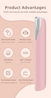 Rasoir électrique lavable OEM pour l'épilation et le gommage, tondeuse à sourcils pour femmes, mini grattoir facial avec lumière LED