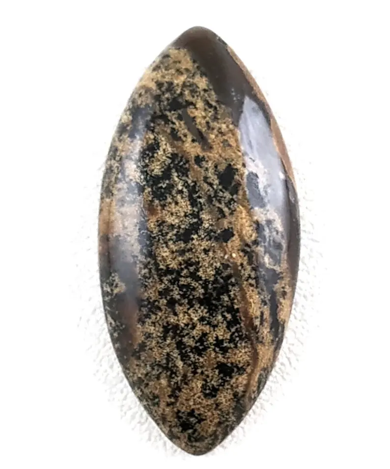 En kaliteli büyük boy 1 parça doğal dendritik Opal pürüzsüz markiz shapegemstone taş düz geri Cabochon