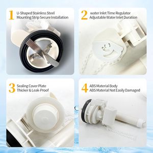 Kit de réparation de valve de chasse d'eau de 2 pouces pour réservoir de toilettes monobloc American Standard TOTO et Duravit 0157010092 - Product Image 3