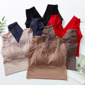 Sujetador <span class=keywords><strong>de</strong></span> <span class=keywords><strong>Mujer</strong></span> ARONAS sin Varillas, Transpirable, Copa Completa, Encaje Sólido, Uso Diario, Spandex/Nailon, Tirantes No Convertibles, Espalda en U, Teñido <span class=keywords><strong>con</strong></span> Hilo - Product Image 2