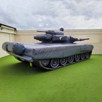 Réplique de char géant Modèle de panzer gonflable publicitaire personnalisé utilisé pour les événements, les expositions ou les promotions