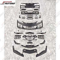 Kit carrosserie en PP ABS de nouvelle conception pour CHEVROLET Corvette C8 Stingray Z51, mise à niveau vers Z06, pare-chocs avant et arrière, calandre, grille de tuyau