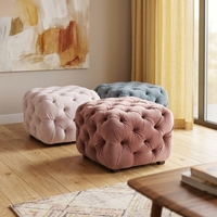 Meubles de salon modernes, tabouret italien de haute qualité, chaise ottoman, banc capitonné en velours, confortable pour appartement