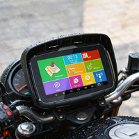 Système de navigation GPS pour moto portable 5 pouces IPS IP67 avec caméra AHD, écran tactile MP3, Android 10.0, carte IGO gratuite dans le monde entier