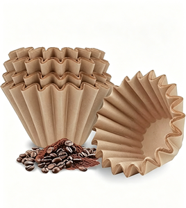 Filtres à café jetables de petite taille, filtres à café en papier pour cafetières à dosettes et à café moulu, adaptés aux cafetières professionnelles à usage unique - Product Image 1