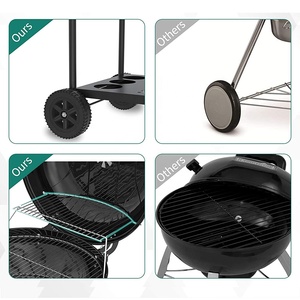 Parrilla <span class=keywords><strong>de</strong></span> <span class=keywords><strong>Carbón</strong></span> para Patio Exterior <span class=keywords><strong>de</strong></span> Lujo KEYO <span class=keywords><strong>de</strong></span> <span class=keywords><strong>22</strong></span> Pulgadas - Product Image 6