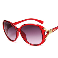 Nouvelles lunettes de soleil tendance à tête de renard Lunettes de soleil pour femmes Cadre large Lunettes de soleil