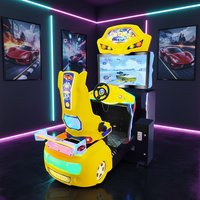 Máquina de Videojuegos de Carreras de Autos, Simulador de Carreras de Autos de Lujo de 32 Pulgadas, Operado con Monedas, Género Popular