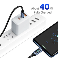 Cable de Datos Tipo C Trenzado de Alta Calidad al por Mayor, 1m, 100W, 48V, 5A, Carga Rápida, Transferencia de 480Mbps, Cargador Múltiple para Computadora