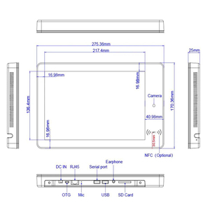 New Cheap Wall Mounted 10.1 Inch NFC/RFID Wi-Fi Enabled Booking System Meeting Room With POE Power <b>LED</b> <b>Light</b> Meet - Product Image 6