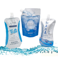 Pochettes souples en aluminium de qualité alimentaire recyclables pour emballage de boissons (eau minérale, vodka, café, jus d'orange) avec bec verseur, 250 ml et 1000 ml