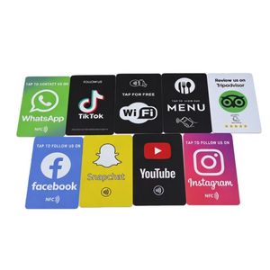 Tarjeta de Membresía de PVC sin Contacto con Chip NFC, Soporte de Exhibición, Código <span class=keywords><strong>QR</strong></span>, Redes Sociales, Tarjeta de Visita Personalizada con <span class=keywords><strong>WhatsApp</strong></span>, Resistente al Agua, <span class=keywords><strong>para</strong></span> Hoteles - Product Image 4