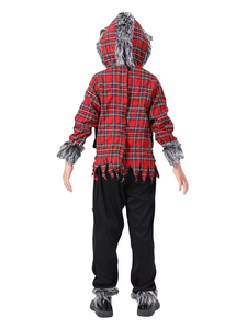 ชุดเครื่องแต่งกายเกมมนุษย์หมาป่าที่สมจริงผ้ากำมะหยี่น่ารักสำหรับเด็กผู้ชายออกใหม่พร้อมกางเกงและเสื้อสำหรับเด็ก - Product Image 4