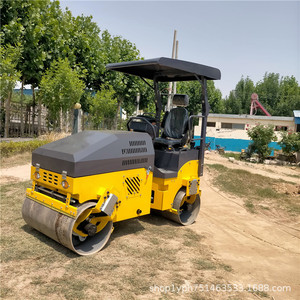 Rodillo Vibratorio de Doble Tambor de 3 Toneladas, Compactador de Carreteras Hidráulico Diésel para Pavimento de Asfalto, Ancho de 1.1M - Product Image 4