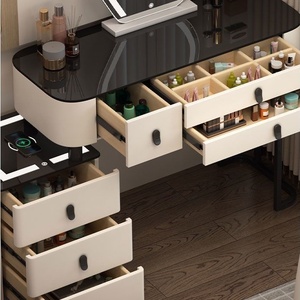 Nieuwe Kaptafel Voor Make-Up Dressoir Led Spiegel Mdf Make-Up Moderne Kaptafel Verbeterde Schoonheid Slaapkamer Hotel Huis - Product Image 3