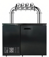 Machine à bière commerciale en acier inoxydable avec système de refroidissement double, refroidissement par ventilateur et distributeur de bière (kegerator)