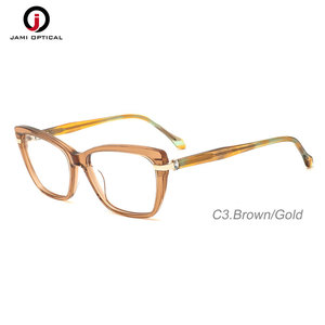 Alla moda colorato occhio di gatto <span class=keywords><strong>ottica</strong></span> telaio di fascia alta all'ingrosso stili Africa montatura acetato donna occhiali - Product Image 3