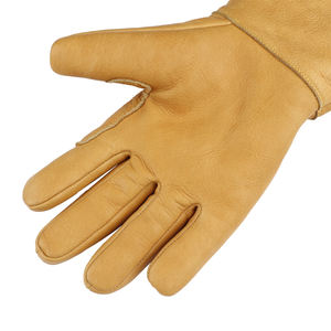 Guantes profesionales de dedo completo de piel de oveja, materiales de soldadura de aislamiento térmico, resistentes al corte, de silicona calentados - Product Image 4