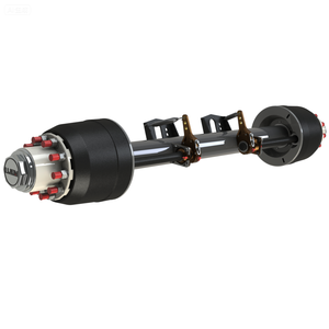 Ejes Personalizados Directo de Fábrica, <span class=keywords><strong>Eje</strong></span> de Servicio Pesado 4x4 y <span class=keywords><strong>Eje</strong></span> de Remolque de 12T <span class=keywords><strong>para</strong></span> <span class=keywords><strong>Semirremolque</strong></span> de Plataforma Baja - Product Image 1