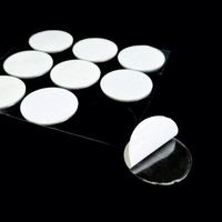 Points adhésifs ronds transparents blancs sur mesure en acrylique, double face, avec colle nano