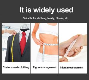 1.5m hai mặt Băng đo Keychain 60-trong mềm Kính thiên văn mini dễ thương Băng biện pháp với Keychain may may cơ thể đo băng - Product Image 5