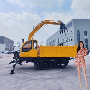 Crawler-Type Mini Crawler <b>Dumper</b> Dump Truck Cheap Price Agriculture Mini <b>Dumper</b> Tractors <b>Tracked</b> Mini <b>Dumper</b> - Product Image 5