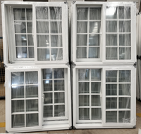 Ventanas Abatibles de PVC con Triple Vidrio, Certificación Estándar Australiana NFRC, Diseño Moderno para Balcón, Terraza y Baño