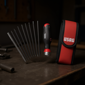 Usag <b>Screwdriver</b> <b>Set</b> 10 Piece With <b>Bits</b> And Case For Precision Repair - Product Image 3