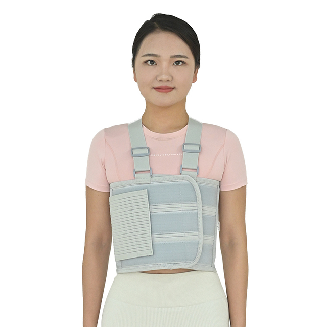 Rib Belt Chest Binder for Broken Injury Ribs Elastic Rib Brace Compression Support Rehabilitation Therapy Supplies S/M/L