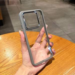 Funda para teléfono Xiaomi 17Pro, simple, transparente, con ranura metálica, orificio grande, cobertura total, a prueba de golpes - Product Image 3