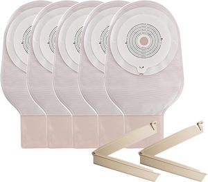 Suprimentos de ostomia-Rainlotus Cut-to-Fit Bolsas drenáveis com fecho de fixação para cuidados com estoma de Ileostomia - Product Image 5