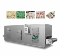 Nouvelle Machine de Congélation Rapide Industrielle Automatique Zhuoyu OCEAN pour Frites, Congélateur Tunnel à Bande IQF à Azote Liquide