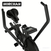 Bicicleta de Aire Profesional Comercial Norchan con Resistencia al Viento para Entrenamiento HIIT y Hyrox, Equipo de Gimnasio Unisex, Capacidad de 149.7 kg