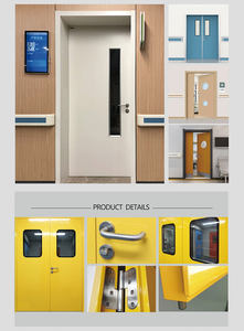 <span class=keywords><strong>Porte</strong></span> battante en acier pour salle <span class=keywords><strong>d</strong></span>'hôpital <span class=keywords><strong>à</strong></span> surface finie, portes <span class=keywords><strong>d</strong></span>'hôpital métalliques haute performance pour zone médicale - Product Image 4