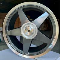 Rueda de Aleación de Aluminio LHXT YX746 de 20 Pulgadas, PCD 5x120, Superficie Plateada Pulida de Alta Calidad, Cinco Radios, para Automóvil de Pasajeros