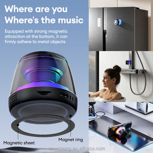 Haut-parleur magnétique V5.3 en plastique avec lumière RGB portable, son stéréo pleine gamme, mode jeu, cadeau parfait pour les adolescents, aventure en plein air - Product Image 5