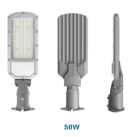 Nouvelle conception d'éclairage public, lampadaire routier 50W 100W 150W 200W, étanche, en aluminium, avec lentille PC, 110Lm/w, éclairage LED extérieur pour rue