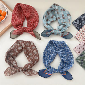 Estate nuove sciarpe quadrate con fiori floreali 58*58cm - Product Image 2