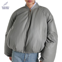 Manteaux bouffants de mode YuFan pour femmes Veste en duvet de canard de poids élevé avec cuir PU