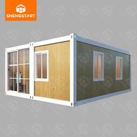 Casa Contenedor Prefabricada Moderna Desmontable y Transpirable de 20 y 40 pies, Lista para Usar como Sala de Estar, Oficina, Edificio u Hotel