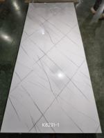 Panneau mural décoratif en PVC moderne pour intérieur, feuille de marbre PVC brillant, revêtement mural en PVC résistant à l'usure, plaque UV