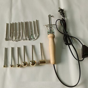 कपड़े के फूल निर्माता उपकरण उपकरणों ने 17 2x आयरन और पीतल 18x 24x 27x के साथ इलेक्ट्रिक कृत्रिम फूल क्लैवर सोल्डरिंग लोहा - Product Image 1