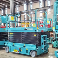 Yeni fabrika fiyat 4-16m kendinden tahrikli elektrikli mobil makaslı bir adam hava asansörü çalışma platformu küçük makaslı kaldırma