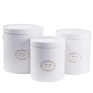 New <strong>Floral</strong> Cylinder <strong>Boxes</strong> Round Florist <strong>Boxes</strong> Flower Bouquet Round Hat Gift <strong>Boxes</strong> Round Cardboard Custom - Product Image 4
