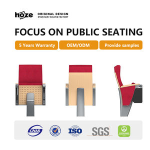 כיסא אודיטוריום מודרני HOZE HS-2102A בעל רגל אחת, עשוי מסגסוגת אלומיניום, ריהוט תיאטרון לכנסיות ואודיטוריומים, ידידותי לסביבה ועמיד. - Product Image 2